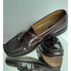 Bostonian Mens Size 11EEE Burgundy Loafers Tassel